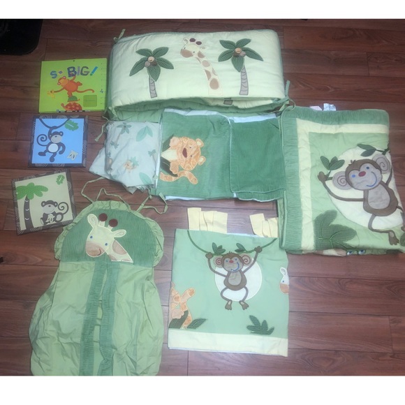 Other - 9pc Jungle nursery set